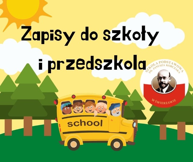 Grafika przedstawiająca dzieci w autobusie